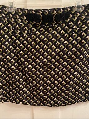 Ann Taylor LOFT Geometric Print Mini Skirt
